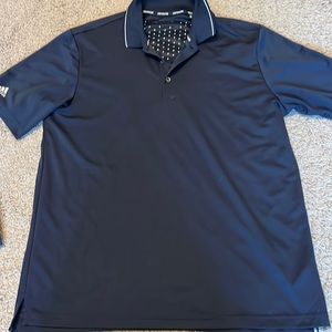 Navy blue golf shirt